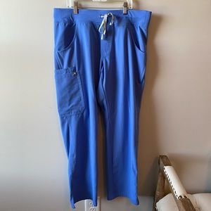Figs kade cargo scrub pants in ceil blue